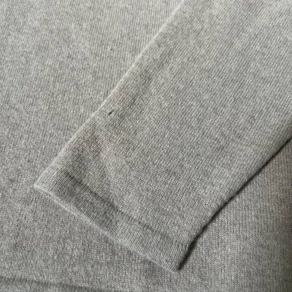 $395 VINTAGE Neiman Marcus XL Cashmere Sweater Taupe Soft Classic Preppy 2004 - Picture 6 of 7